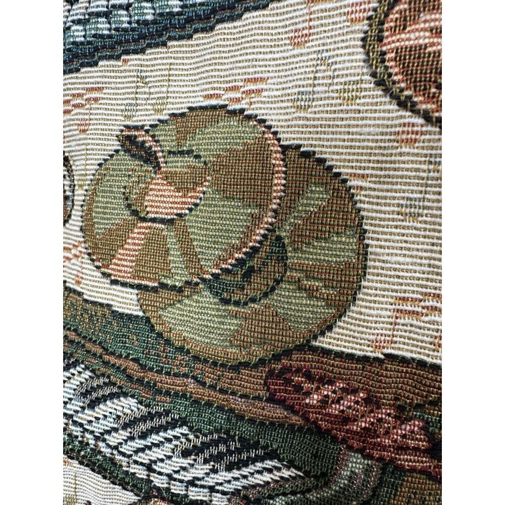 Vintage Nadia Embroidered MUSIC PEOPLE Tapestry Women's Small Grandmacore Vest - Picture 2 of 7